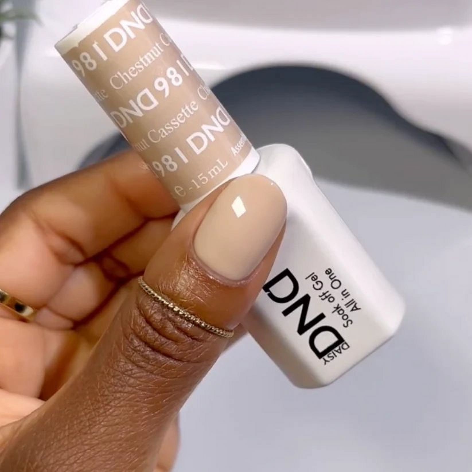 DND Nail Polish Gel & Matching Lacquer Set Duo 981 Chestnut