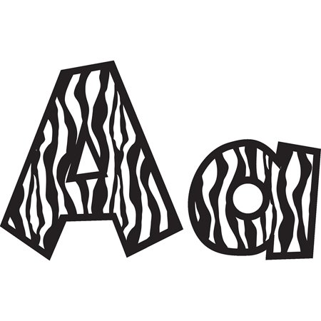 UPC 712246051264 product image for 4IN FUN FONT LETTERS ZEBRA | upcitemdb.com