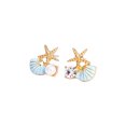 thumbnail image 2 of 1 par de pendientes femeninos de aleación de Zinc, pendientes de tuerca, accesorio de joyería de cumpleaños, boda, compromiso, fiesta, trabajo Ropa, zapatos y accesorios Miscelánea Oro Azul Qarigey AP011380-02, 2 of 6