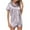 Gray, variant on BONIXOOM Family Christmas Pajamas Womens Pajamas Sleepwear None Short Sleeve Solid Sleepwear Sets Gray S