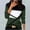Army Green, variant on Fznquz Long Sleeve Womens Plus Size Tops Color Block Crewneck Tee Shirts Green Winter Casual Womens Fall Fashion