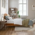 thumbnail image 4 of AFI Quincy Twin XL Solid Wood Low Profile Platform Bed, Light Toffee, 4 of 12