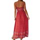 thumbnail image 4 of ICHUANYI Clearance Women's Printing Color Jumpsuit Short Skirt Sexy Off Shoulder Waist Sleeveless Dress(Red, L) ICHUANYI WER2023081106886, 4 of 9