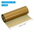 thumbnail image 2 of Uxcell 4.33"x295' (110mmx90m) Wax Thermal Transfer Ribbon, 1 Roll 1/2" Core Ink Out Barcode Ribbon with Core, Gold, 2 of 6