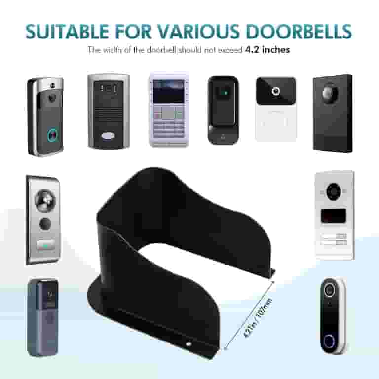 Ring Deurbel Cover Weerbestendig, Weerbestendige Deurbel Cover, Kunststof Regenhoes Protector Waterdicht Voor Deur Toegang Controller Deurbel Vingerafdruk Apparaat Ring Deurbel Cover Weerbestendig, Weerbestendige Deurbel Cover, Kunststof Regenhoes Protector Waterdicht Voor Deur Toegang Controller Deurbel Vingerafdruk Apparaat