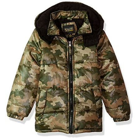 iXtreme Boys' Little Classic Puffer, Olive, 4