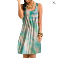 thumbnail image 1 of Vestido corto Vestido plisado sin mangas con estampado Tie-Dye, Azul, XL Sweethay AP002087-04, 1 of 7