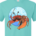 thumbnail image 4 of Inktastic Fun Fiddler Crab with Violin and Mustache T-Shirt, 4 of 5