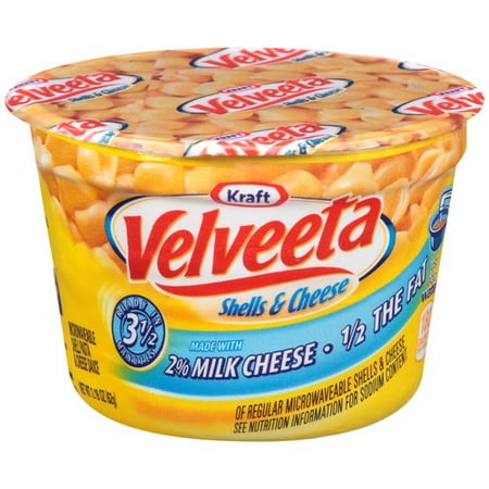 Velveeta 2% Milk Cheese Shells & Cheese Microwave Cup, 2 ...