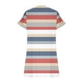 thumbnail image 4 of Robe d'Été pour Femmes, Robes d'Été pour Femmes, Mode Décontractée Col Rond Imprimé Robes d'Été Sans Manches Robe Chandail, Robe pour Femmes, Robes d'Été pour Femmes, 4 of 6