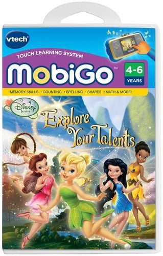 Cartouche de jeu de console éducatif tactile de MobiGo : les fées de Disney - version anglaise