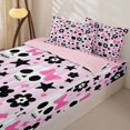 thumbnail image 3 of Manfei Funny Halloween Skull Zipper Twin Comforter Sets with Fitted Sheet and 2 Pillowcases,Pink Coquette Bowknot Zipper Bedding Set,Pink Reversible,4-Piece, 3 of 7