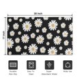 thumbnail image 5 of Black Daisy Flower Golden Centers Pattern Door Rugs,Washable Non Slip Door Mats Indoor,Decorative Door Mats,Entry Mat Indoor for Entrance,Bedroom,Kitchen,Bathroom,17"x30", 5 of 6