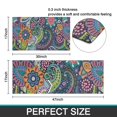 thumbnail image 7 of Multicolor Ethnic Paisley and Floral Pattern Kitchen Rugs Sets Of 2,Anti Fatigue Kitchen Mat Rugs Non Slip Washable,Decorative Kitchen Floor Mats for Kitchen,Sink,Laundry,17"x30"+17"x47", 7 of 7
