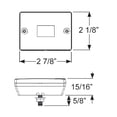 thumbnail image 3 of Luz indicadora lateral rectangular ámbar B423A de Blazer International, 12 V, 3 of 7