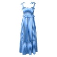 thumbnail image 5 of Casual Dresses For Womens Summer Stripped Print Sleevelesss Boho Maxi Women Dress Outwear, 5 of 6