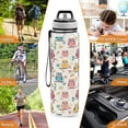 thumbnail image 7 of Cute Owls with Leaves 32oz Sports Water Bottles Leakproof Tritan Bottle with Straw BPA Free Clear Bottle for Fitness Gym Outdoor Cycling, 7 of 7