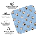 thumbnail image 4 of Kll Square Drink Coasters Set Of 4,Pu Leather Absorbent Coasters Set Decorative Coffee Cup Coasters Housewarming Gift For Home Decor-Cute French Bulldog, 4 of 9