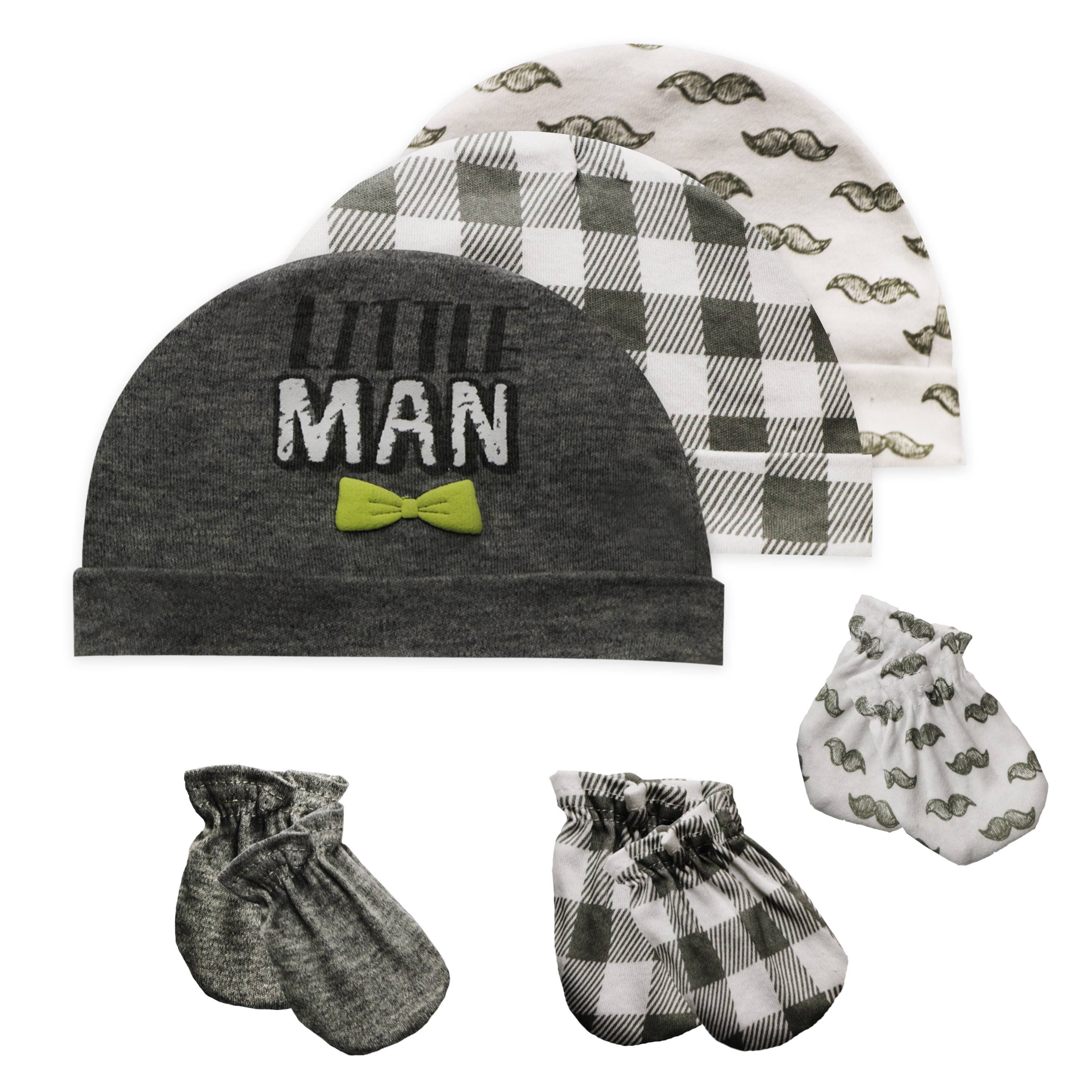 baby hat and gloves