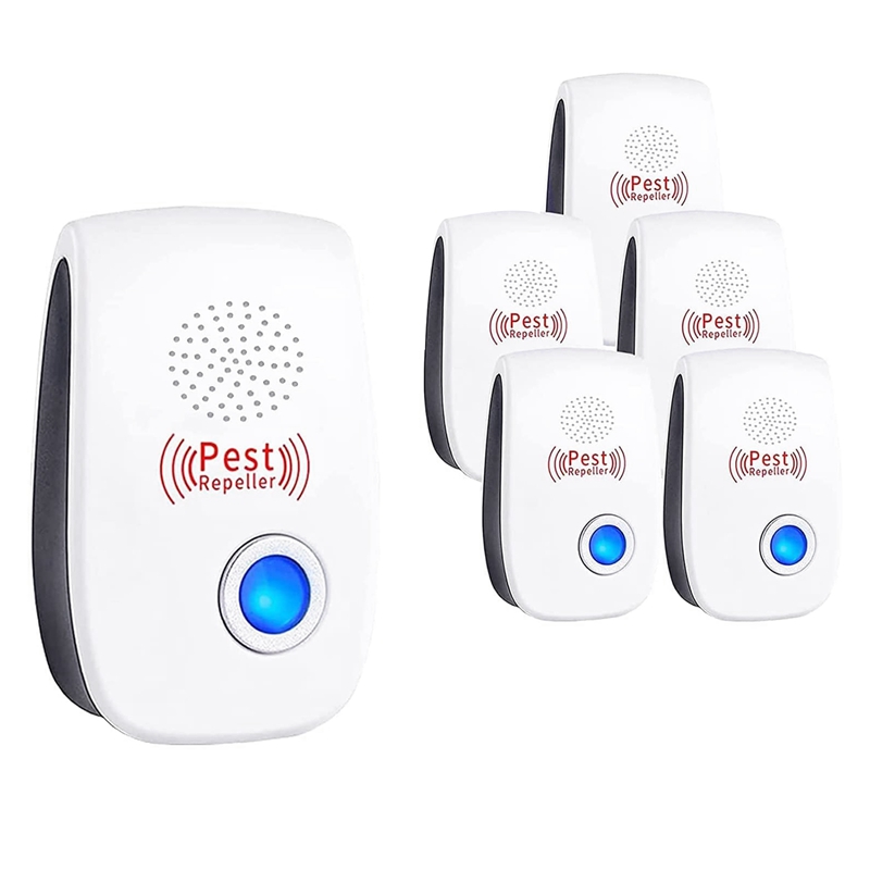 Ultrasonic Pest Repeller,6 Packs Mosquito Repellent Indoor Home, Double