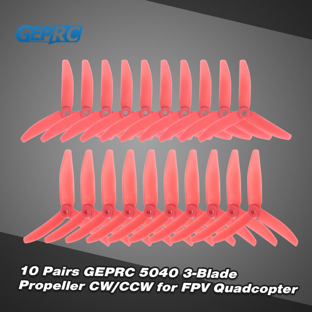 10 Pairs GEPRC 5040 5in 3-Blade Propeller Triblade Props for FPV Racing Quadcopter QAV210 250 Drone