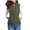 Army Green, variant on Womens Quilted Vests Stand Collar Lightweight Sleeveless Fall Zip Up Quilted Padded Gilet Jacket Outerwear with Pocket