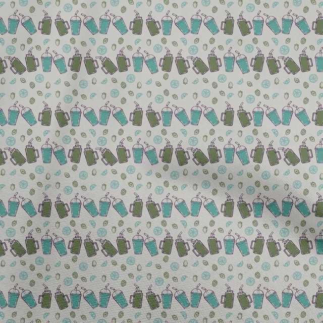 oneOone Velvet Light Gray Fabric Fruits Craft Projects Decor Fabric Printed By The Yard 58 Inch Wide