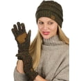 thumbnail image 2 of Colorful Confetti Cable Knit Beanie and Anti-Slip Touchscreen Gloves Set, 2 of 4