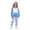Blue, variant on Kids Girls Tracksuit Clothes Set Long Sleeve Hoodie Sweatshirt Pants Two Piece Color Casual Outfit For Toddler Casual Pants Set 9-10 Years