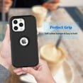 thumbnail image 6 of iPhone 13 Pro Max Cases, 3 in 1 Sturdy Phone Case for Apple iPhone 13 Pro Max 6.1",Takfox Full-Body Shockproof Drop Protection Hybrid Bumper Rugged Rubber Cover Defend Matte Armor Phone Case -Black, 6 of 6