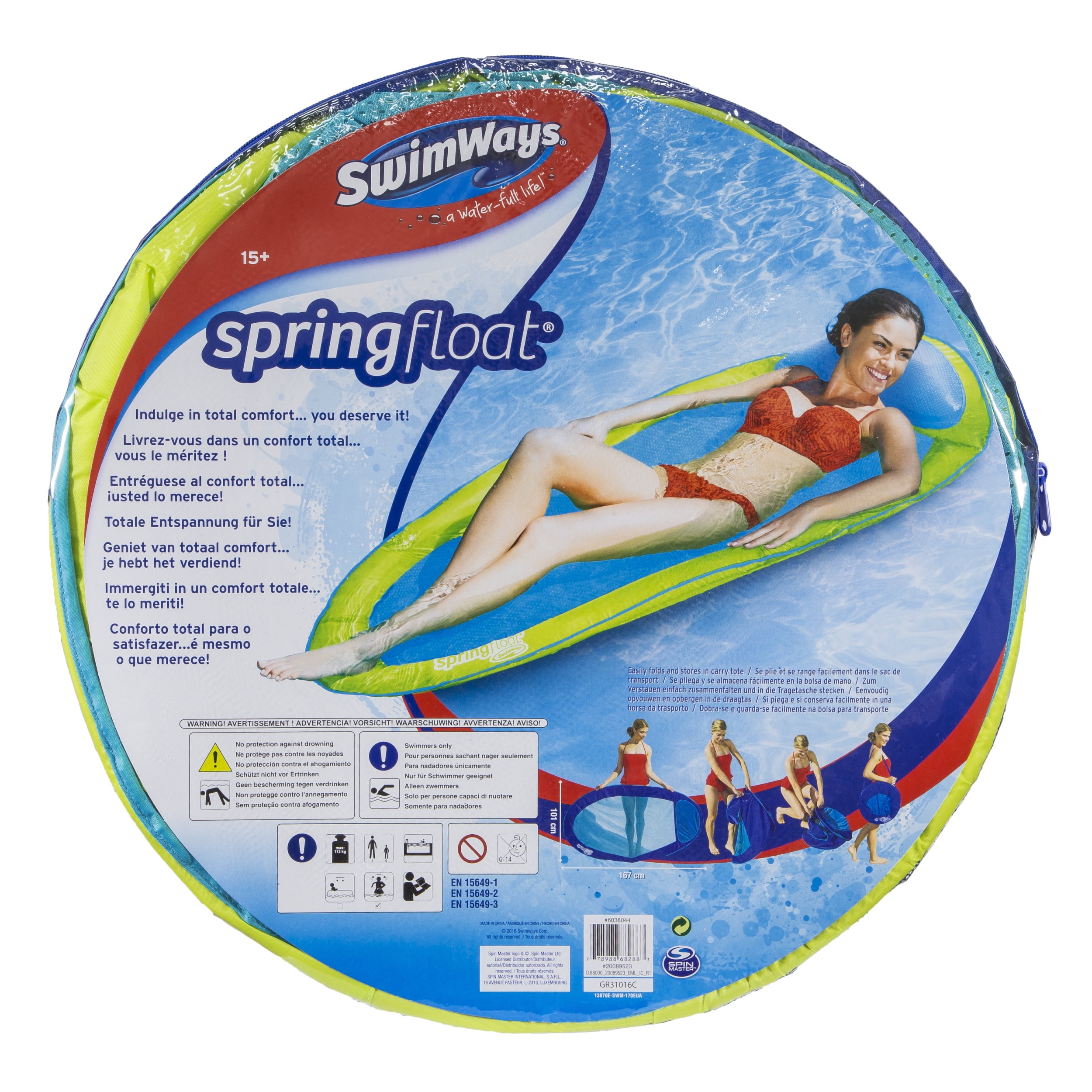 SwimWays Original Spring Float - Floating Swim Hammock for Pool or Lake - Walmart.com