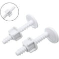 thumbnail image 2 of 1 Paire de Vis de Toilette en Plastique Raccord Kit de Remplacement Extension de Toilette Charnières à Vis Outil de Fabrication Robuste et Durable, 2 of 6