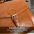thumbnail image 6 of Arcticwind Shoulder Bag for Women, Women's handbag, Oil wax Leather Shoulder Bag Ladies Crossbody Purse and handbags, Stylish And Versatile, Lightweight Travel Casual Bag, Brown, 6 of 11
