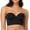 Black, variant on WTXUE Bandeau | Demi Cup Bras for Women s Strapless Half Cup Seamless Push up Bra Demi Bra | 1 Piece Black Size J
