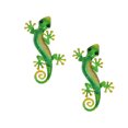 thumbnail image 2 of Inteprter Paquete de 2 esculturas de arte de pared para interiores, estatua colgante de reptil con forma de Animal de Metal, decoración de jardín, adorno Decoración del hogar Inteprter HA062715-00, 2 of 6