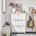 thumbnail image 2 of SoBuy 3 Flip-Drawers Shoe Cabinet Shoe Rack Shoe Storage Cupboard Organizer Unit FSR162-W, 2 of 8