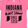 thumbnail image 4 of Inktastic Indiana Awesome Since 1816 Boys or Girls Baby Bodysuit, 4 of 5