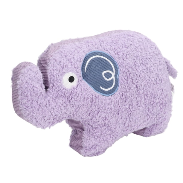 Elefante de peluche de juguete, almohada de elefante, elefante de peluche morado de dibujos animados, almohada de elefante de primera línea