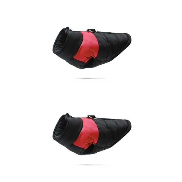 Methold Chaquetas de abrigo de invierno para mascotas Manténgase a la moda y elementos protegidos Abrigo de invierno para perros Abrigos de rojo METRO 2Conjunto