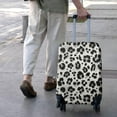 thumbnail image 3 of Black and White Leopard Pattern Luggage Cover Fashion Suitcase Cover Baggage Covers Fit 25-28 Inch Luggage (Go Travel), 3 of 5