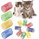thumbnail image 4 of Juguete de resorte para gatos, colorido, espiral interactivo, plástico helicoidal, juguetes de resorte para gatos, resorte para gatitos y mascotas (40 piezas), 4 of 5