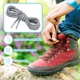 thumbnail image 4 of Uxcell 35.4 x 5/32 pulgadas cordones redondos de dos colores para botas, Blanco Gris 4 pares, 4 of 5