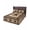 Brown, variant on Eucalyptus Leaves Bed Skirt Twin XL Size 18 Inch Drop, Spring Pastoral Butterfly Botanical Wrap Around Bed Skirts Set - 1 Bed Sheet & 1 Pillowcase(30"x20"), Dust Ruffle Bedding Sets