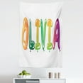 thumbnail image 1 of Olivia Tapestry, Well-Known Traditional Girl Name with Medieval Roots Modern Funny Party Letters, Fabric Wall Hanging Decor for Bedroom Living Room Dorm, 5 Sizes, Multicolor, by Ambesonne, 1 of 1
