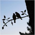 thumbnail image 2 of Silueta de acero de pájaro de metal, decoración de pájaros de rama de acero, arte de figura de metal, decoración de arte de árbol, para decoraciones de patio de jardín al aire libre (C), 2 of 3