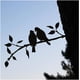 thumbnail image 2 of Silueta de acero de pájaro de metal, decoración de pájaros de rama de acero, arte de figura de metal, decoración de arte de árbol, para decoraciones de patio de jardín al aire libre (C), 2 of 3
