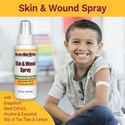 NutriBiotic Skin & Wound Spray with GSE, Plus Tea Tree & Lemon Essential Oils, 4 Fl Oz