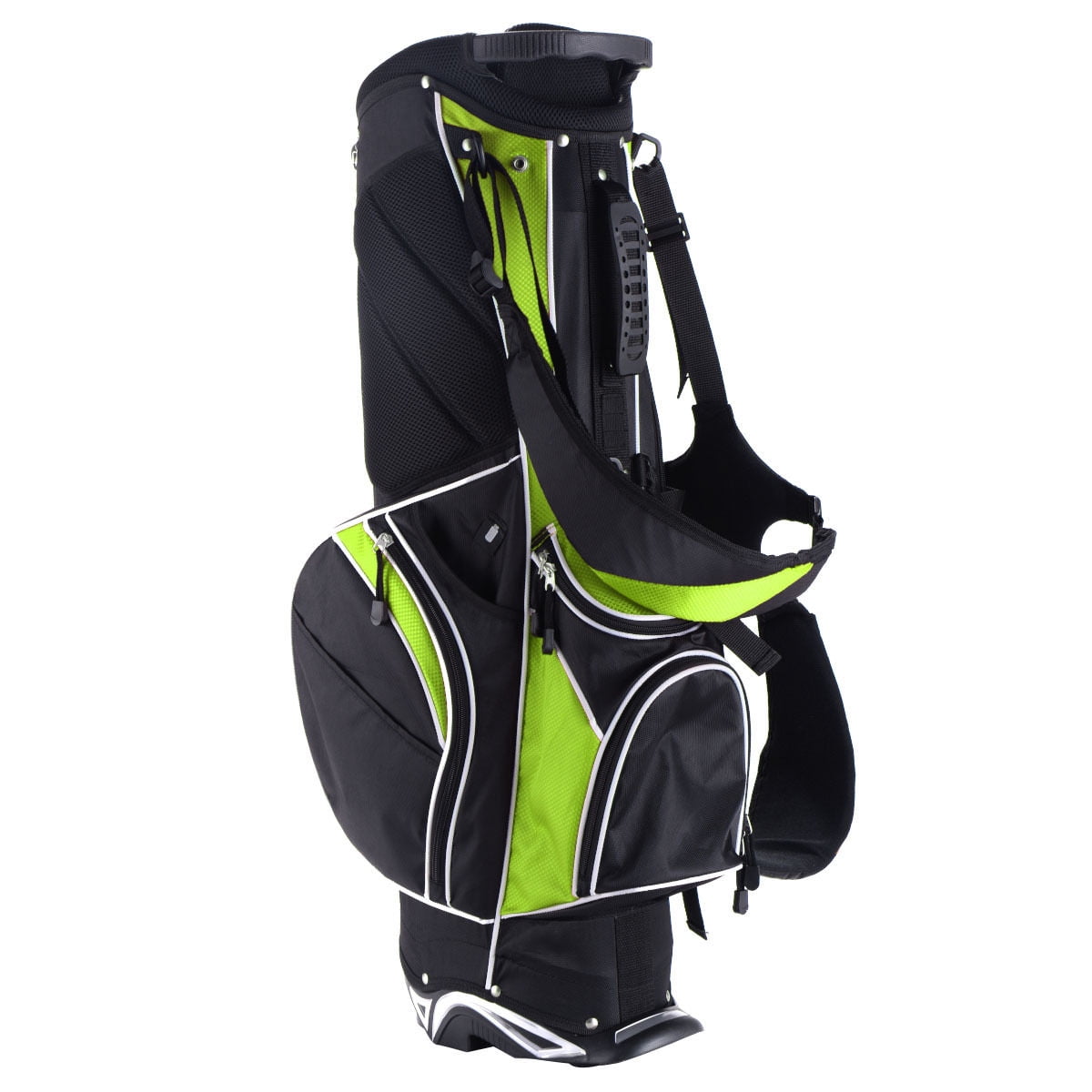 Golf Stand Cart Bag Club w/6 Way Divider Carry Organizer Pockets