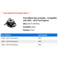 thumbnail image 2 of Front Wheel Hub Assembly - Compatible with 2006 - 2010 Ford Explorer 2007 2008 2009, 2 of 2