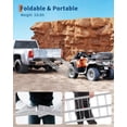thumbnail image 3 of 2 Pack 89 In Aluminum Motorcycle Ramp 750 lbs Capacity Lightweight Folding Dirt Bike Loading Ramps for Pickup Truck ATV/UTV, 3 of 6
